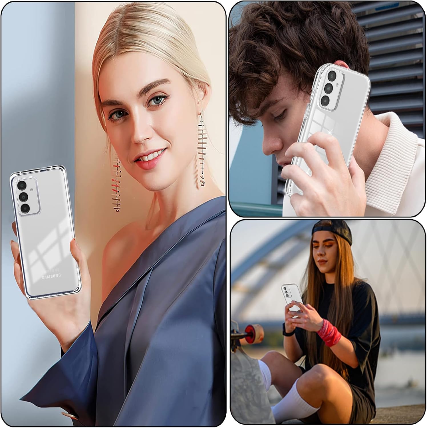 Husa 360 compatibila cu Samsung Galaxy A17 - V2 Transparent fata si spate