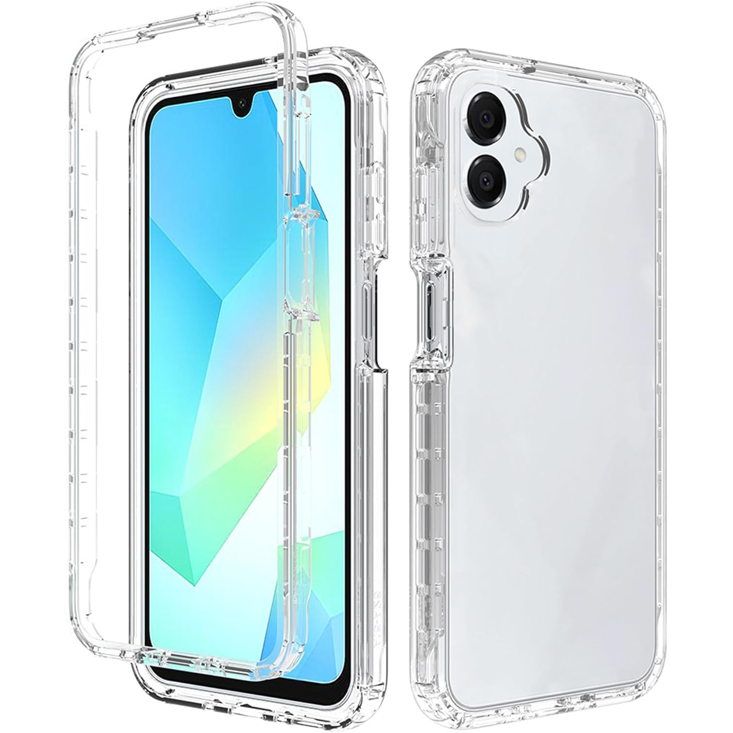 Husa 360 compatibila cu Samsung Galaxy A07 - V2 Transparent fata si spate