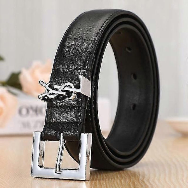 Női betűs övek sima csattal, női illeszkedő öv, alkalmi övek, divatos, egyszerű és elegáns női övek (105cm)