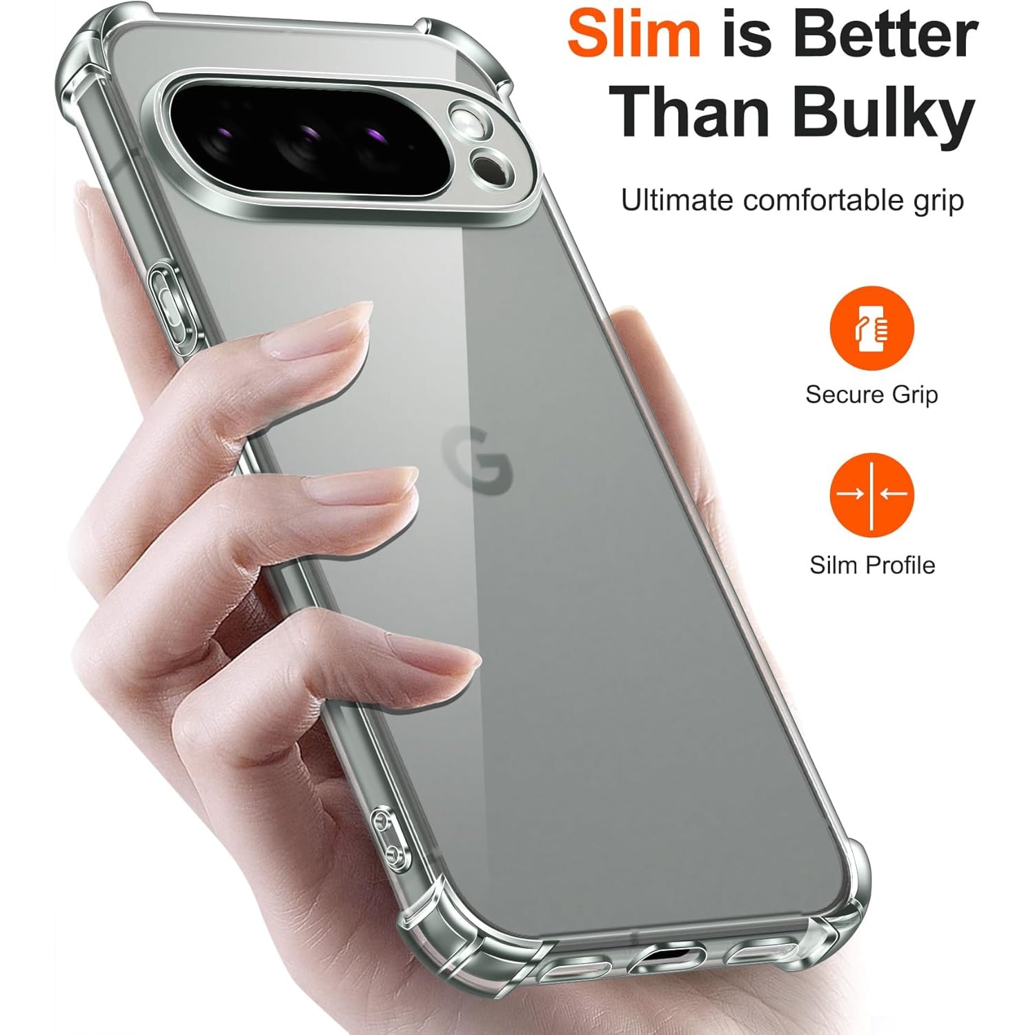 Husa pentru Google Pixel 10 Pro / Pixel 10 Anti-Shock, reinforced 4 corners, clear