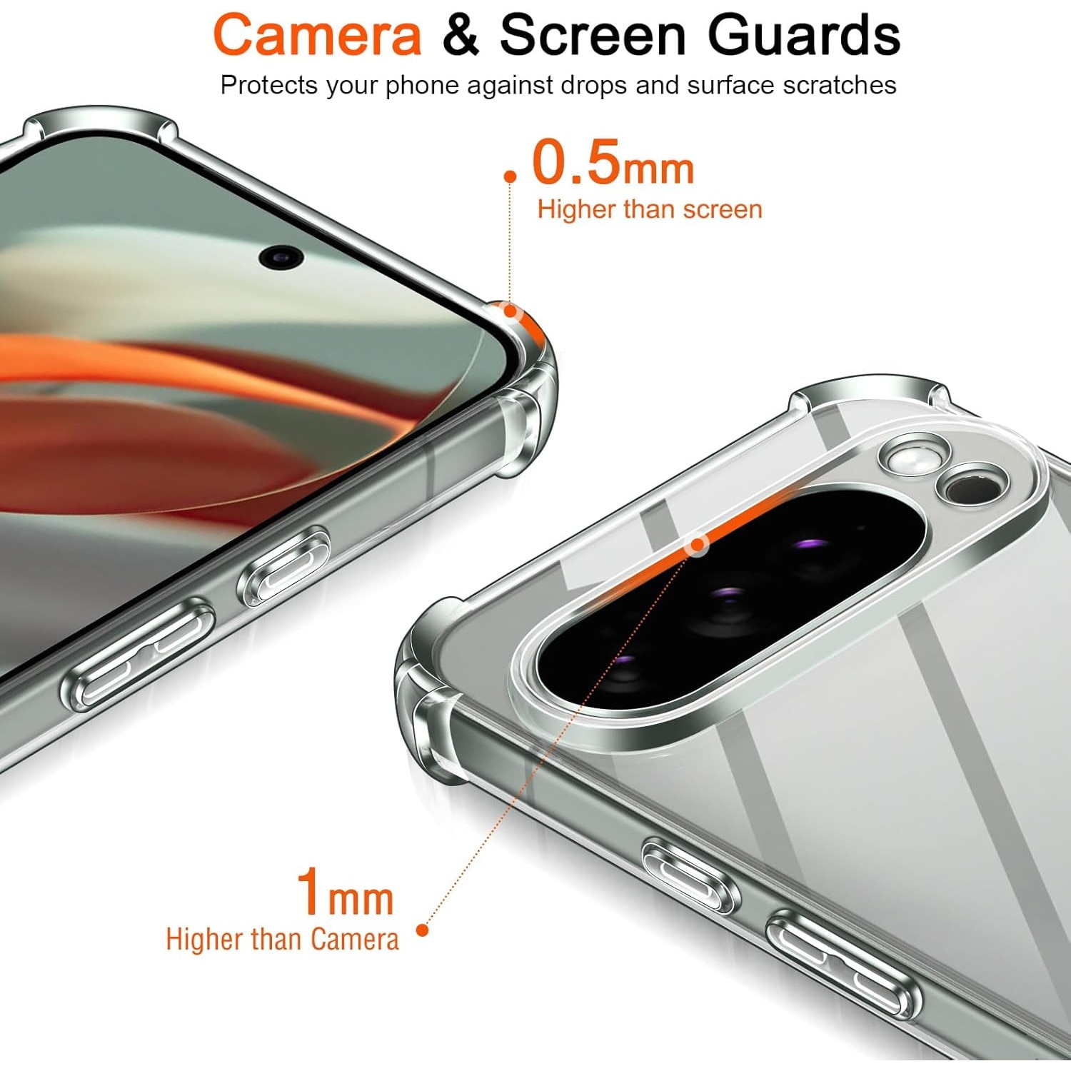 Husa pentru Google Pixel 10 Pro XL compatibila MagSafe Anti-Shock 1.5mm reinforced 4 corners - clear