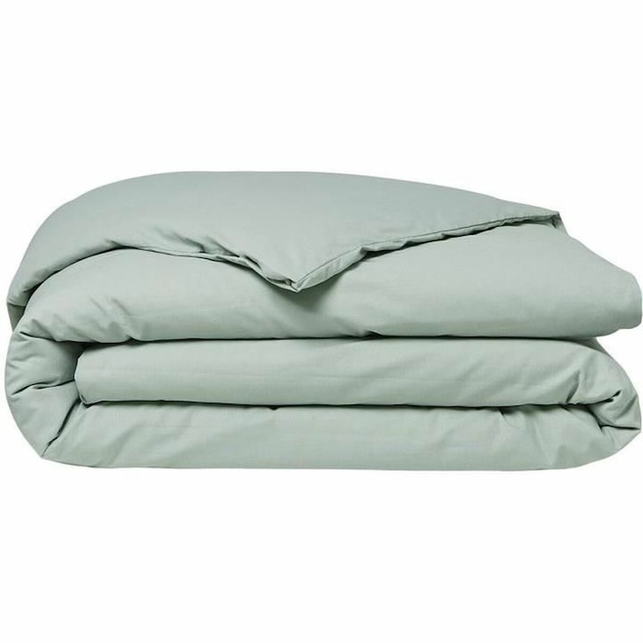 Set husa de patura Today, verde, 220x240cm, include 2 fete de perna