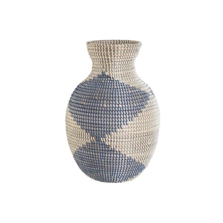 Vaza DKD Home Decor Albastru Natural Mediterana 31 x 31 x 50 cm