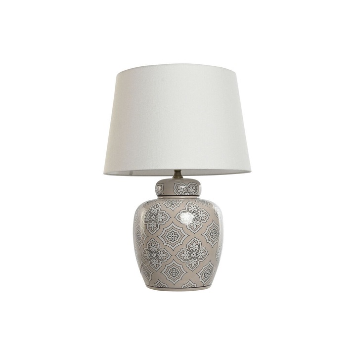 Lampa de masa Home ESPRIT Alb Bej Ceramica 50 W 220 V 43, 5 x 43, 5 x 61 cm