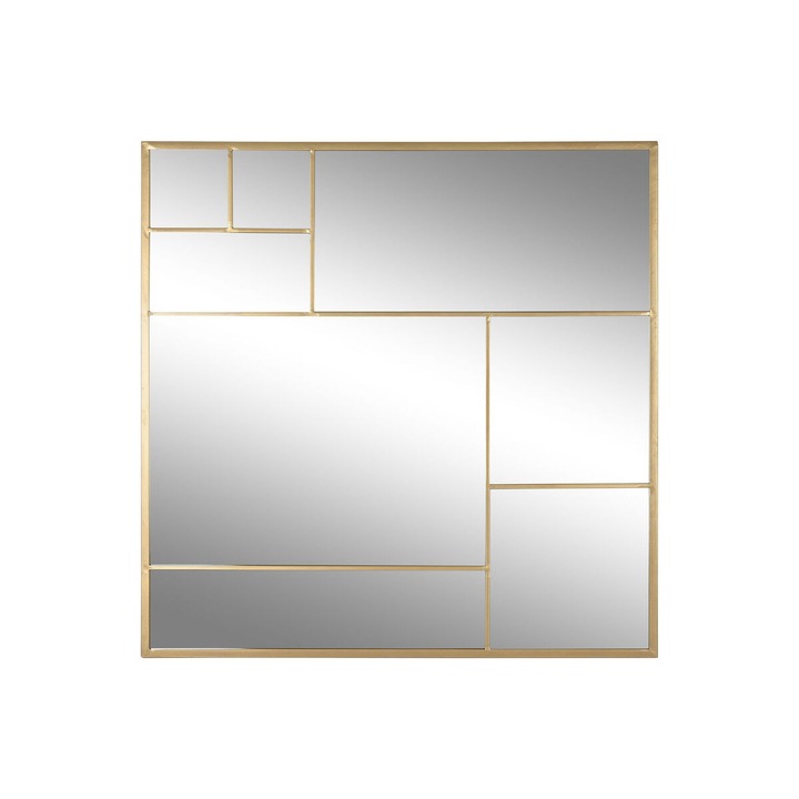 Oglinda de perete Home ESPRIT Auriu* 90 x 2 x 90 cm