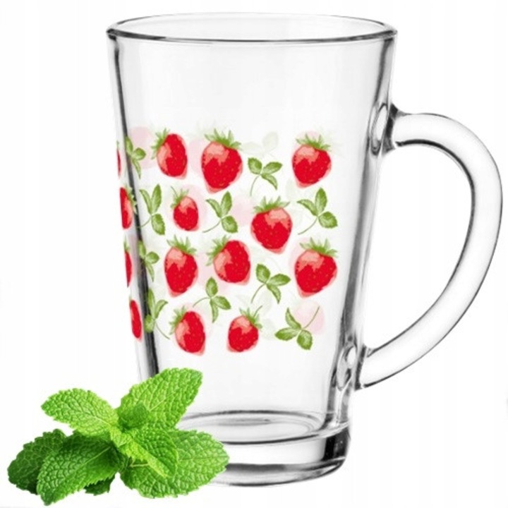 Cana din sticla Glasmark, 300ml, transparent, 1 set