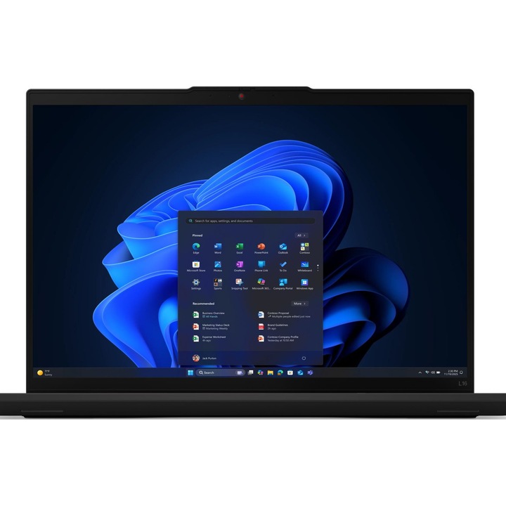 Лаптоп Lenovo ThinkPad L16 G2 с Intel Core Ultra 5 225U (2.4/4.8GHz, 12M), 32 GB, 1TB M.2 NVMe SSD, Intel Graphics 4 Core, Windows 11 Pro, Черен