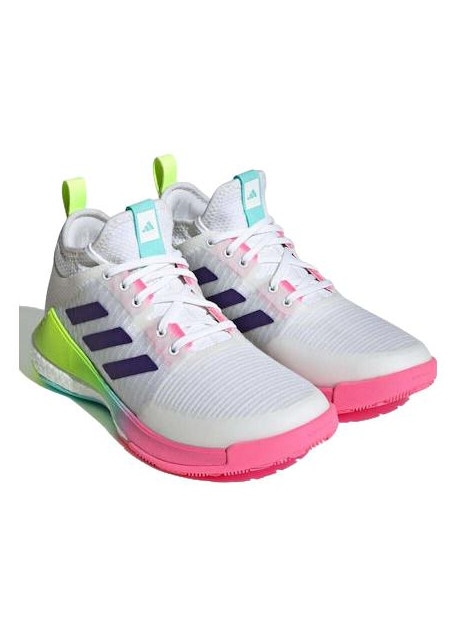 Pantofi sport barbati, Adidas Crazyflight MID, alb, talpa