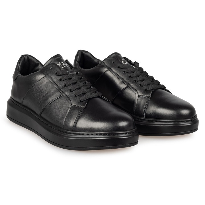 Mario Lavalle, Férfi Utcai Cipő 10201, Valódi Bőr, Fekete40EU