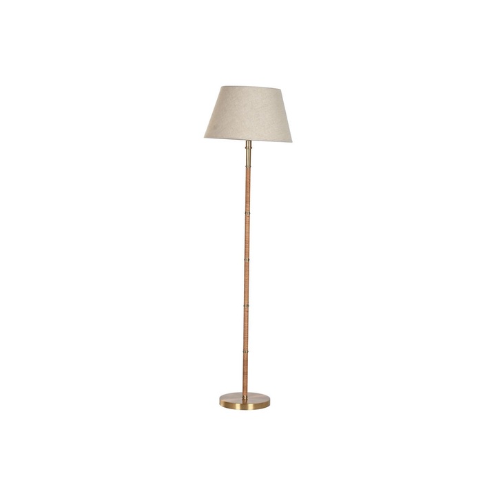 Lampa cu Picior Home ESPRIT Bej Auriu* Natural 50 W 220 V 42 x 42 x 154 cm