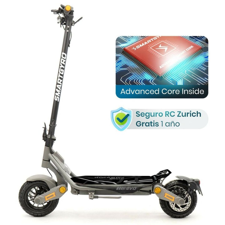 Trotineta electrica Smartgyro SG27-551, 25km/h, 10 inch, negru