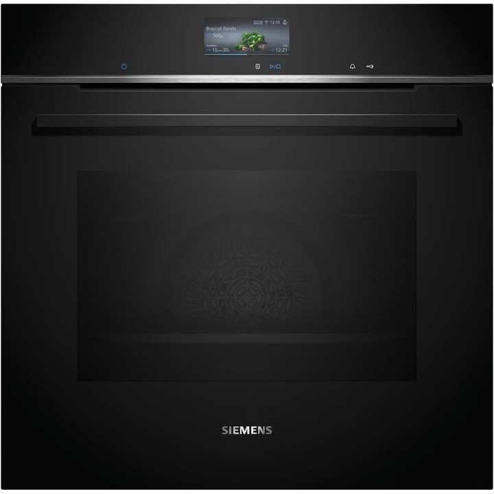 Cuptor incorporabil Siemens HB776G1B1, Clasa A+, 60 x 60 cm, Electric, Negru, Instalare incorporabila, Priza EU