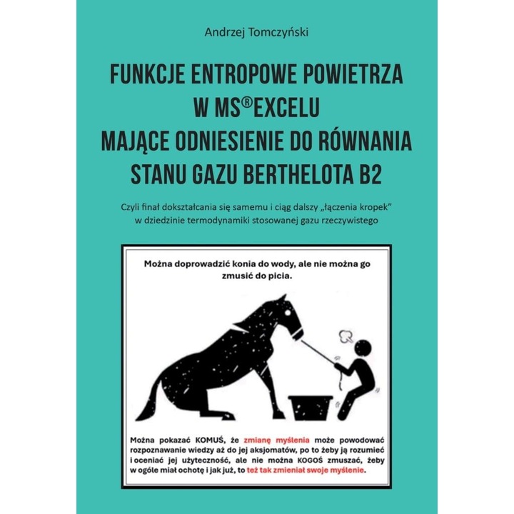 Funkctii entropice ale aerului in MS(R)Excel, Andrzej Tomczynski, 2023