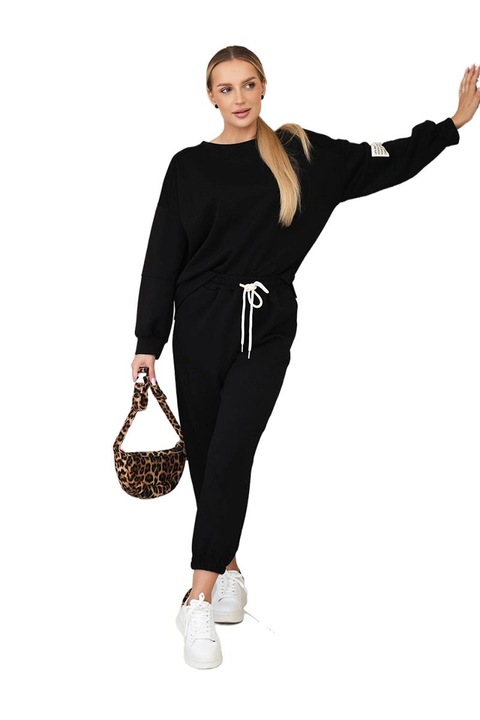 Set pentru femei, Wloski, hanorac + pantaloni, confortabil, din viscoza cu elastan, S-L INTL