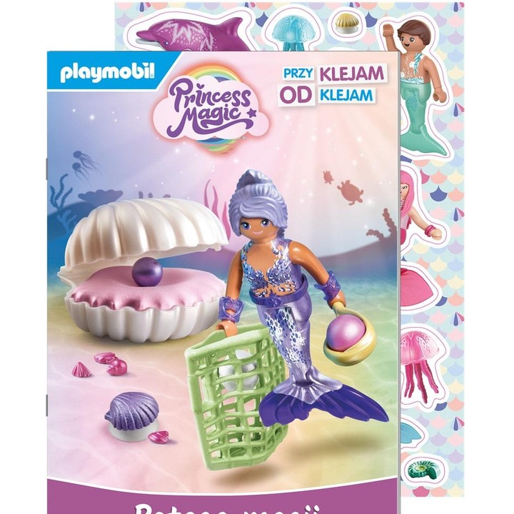 Фигурки на Playmobil Princess Magic, комплект със стикери за многократна употреба, 30x45 см