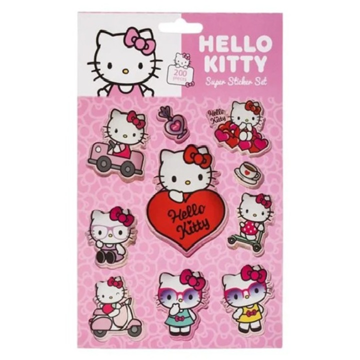Set Autocolante Hello Kitty 200buc