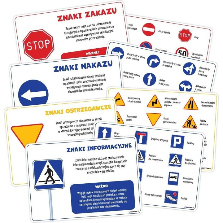 Planse educationale LearnHow, semne de circulatie