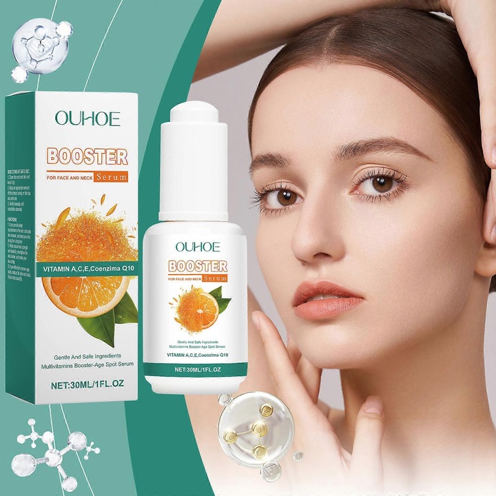 Serum anti-imbatranire pentru fata si gat, set 3pcs, cu colagen, pentru toate tipurile de ten, multivitamine