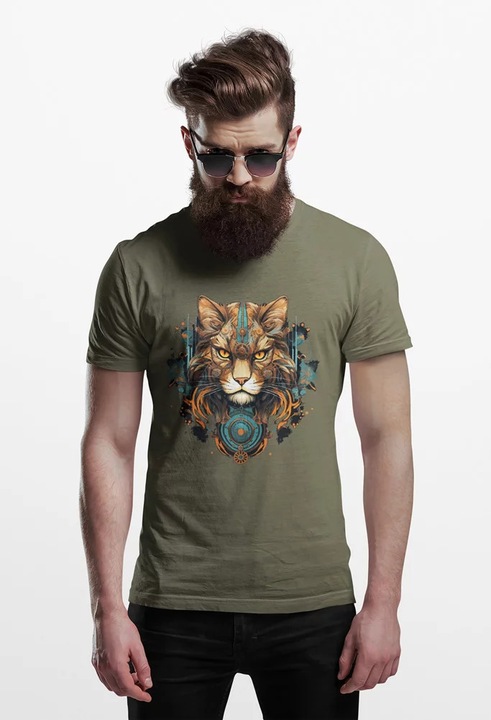 CAT00021 Pisică, Kaki pal