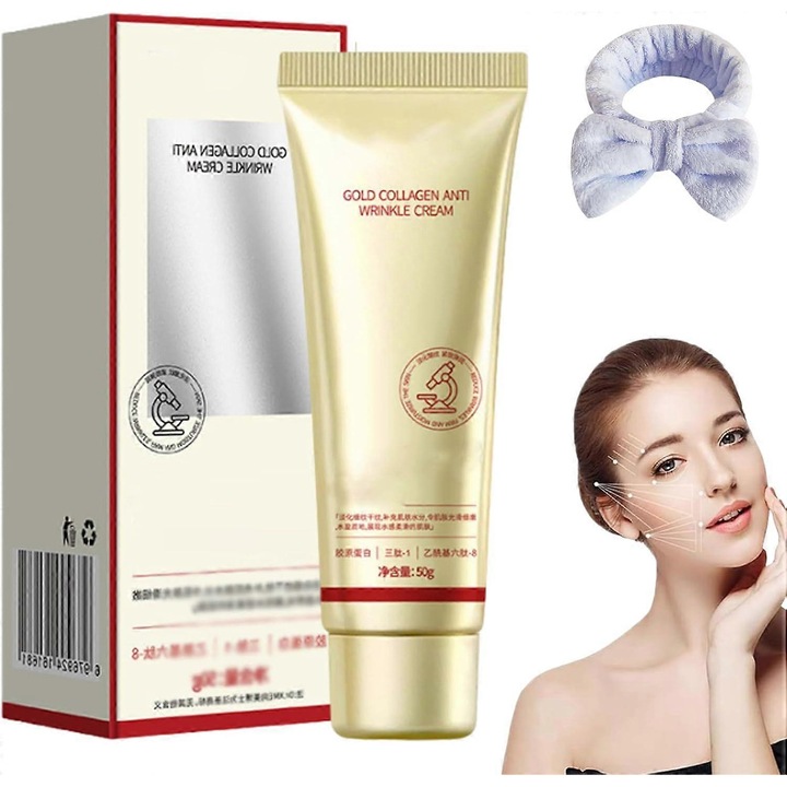 Arckrém arany kollagénnel, 2 darabos, hidratáló, feszesítő, minden bőrtípusra