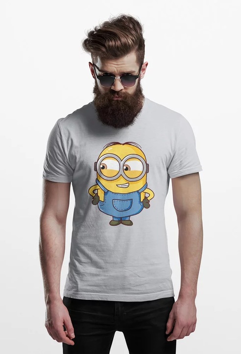 Unisex polo D&B 150 EB00012 Minions mentazold, Világosszürke