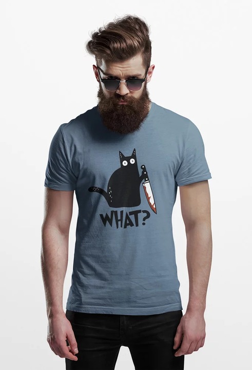 Unisex polo D&B What - Meret, Indigókék