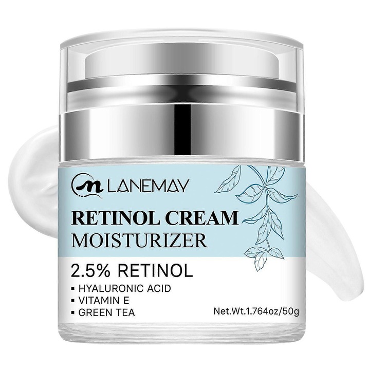 Arckrém 2.5% retinollal és hialuronsavval, 3 darabos szett, ránccsökkentésre és hidratálásra