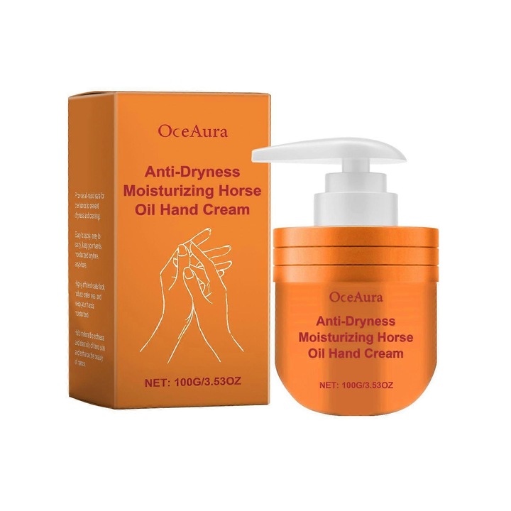Hidratáló krém kézre és lábra lóolajjal, száraz bőrre, gyorsan felszívódik, nem hagy zsíros érzetet