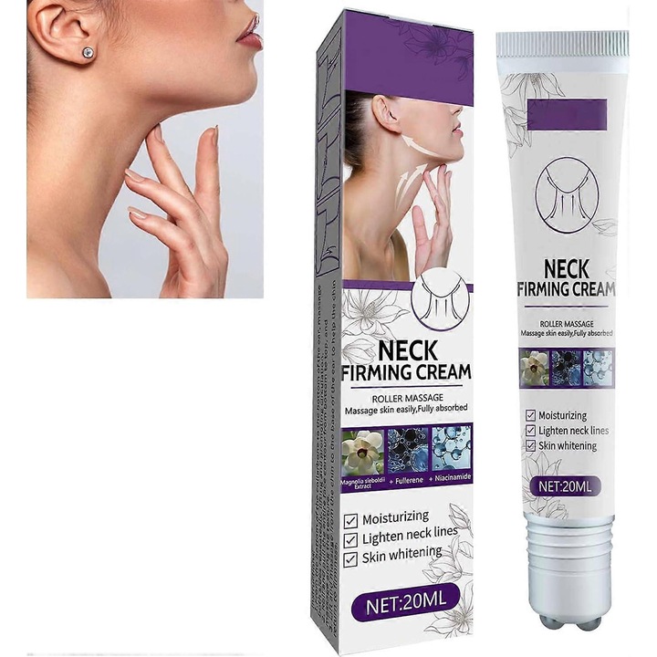 Fermentált nyakkrém, 3 darabos, ránctalanító, hidrolizált kollagénnel, hidratál, javítja a rugalmasságot