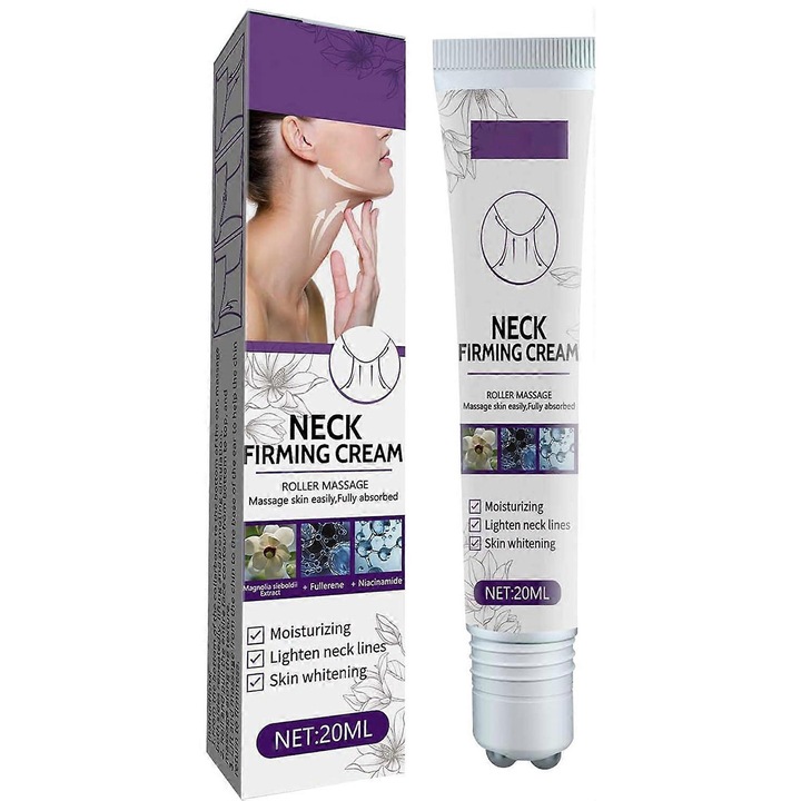 Fermentált nyakkrém, 2 darabos, ránctalanító, hidrolizált kollagénnel, hidratál, javítja a rugalmasságot