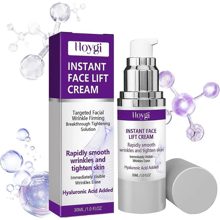 Crema de fata anti-rid, Hoygi, lifting facial, imbunatatire elasticitate, set 3 bucati