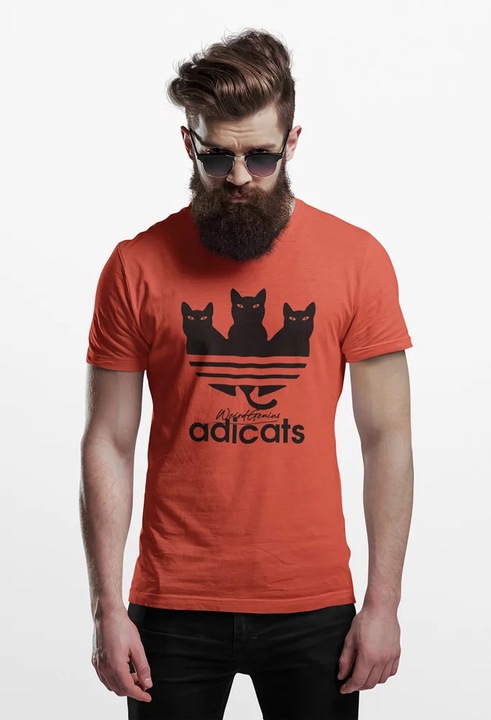 Unisex polo D&B 150 EB00016 Adicats - Meret, Világos narancssárga