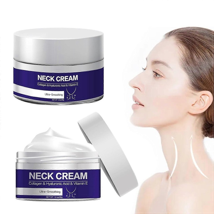 Feszesítő nyakkrém, 2 darabos, könnyű textúrájú, minden bőrtípusra, nem zsíros