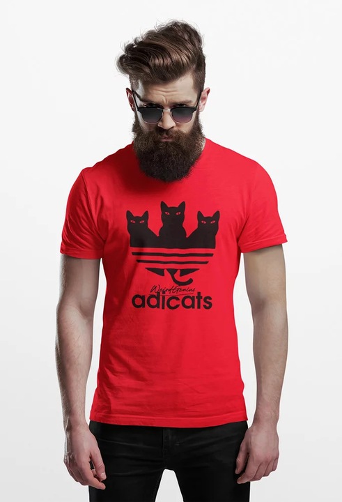 Unisex polo D&B 150 EB00016 Adicats - Meret, Piros