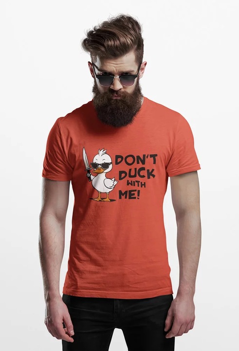 Unisex polo D&B 150 EB00019 Duck Melange Narancs, Világos narancssárga