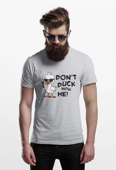 Unisex póló D&B 150, Világosszürke