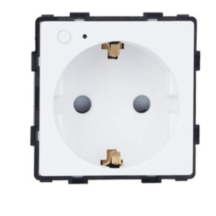 WiFi-s okos aljzat, 16A, Beépített helytakarékos, moduláris, Smart Life APP-hoz, A modul önállóan működik, Szép és harmonikus, Rugalmas kombináció, Könnyen tisztítható, Stabil telepítés, Biztonsági védelem