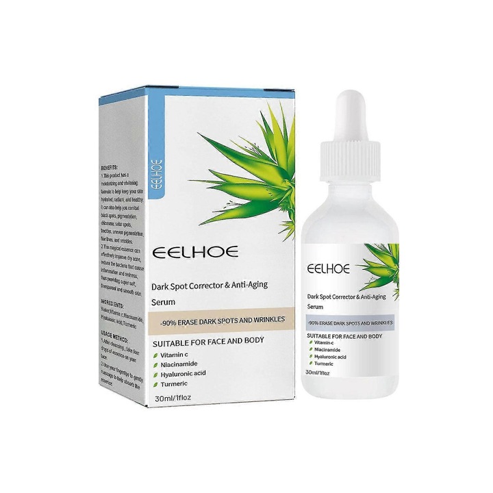 Serum corector pete intunecate si anti-imbatranire, 30ml, hidratant, alb, 11x3cm, set