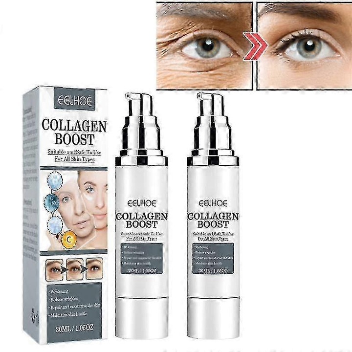 Крем против бръчки, 70 г, хиалуронова киселина, колаген, витамин C, 12,3x3,3x3,3 см, комплект от 2 броя