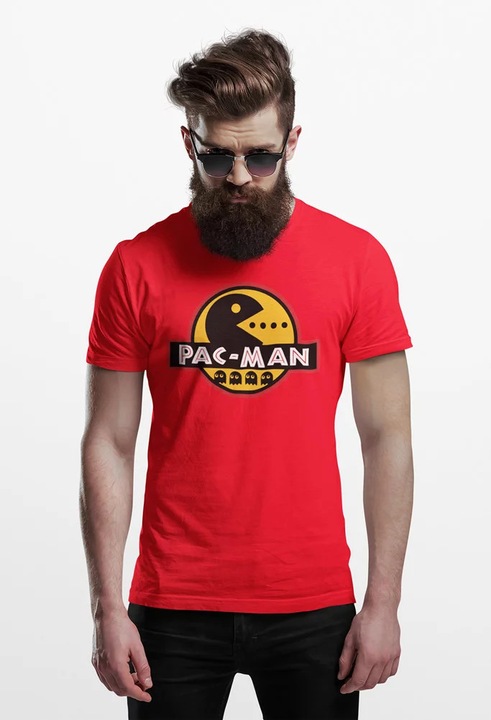 Unisex polo D&B 150 GM00009 PacMan, Piros