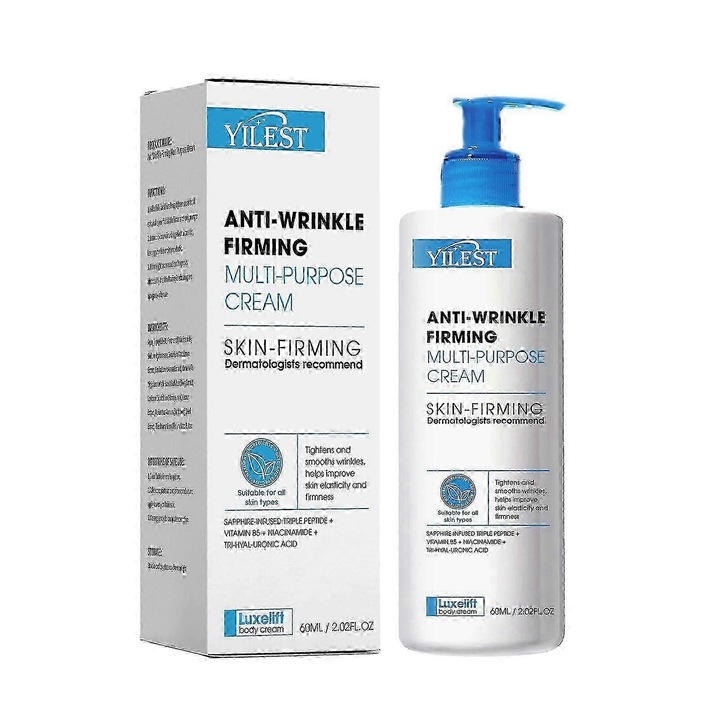 Ránctalanító és feszesítő arckrém, 2 darab, csökkenti a ráncokat, javítja a bőr rugalmasságát, többszínű