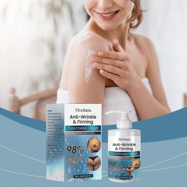 Bőrfeszesítő krém, 2 db, kollagénnel és elasztinnal, hidratáló, regeneráló és megfiatalító OCEAURA
