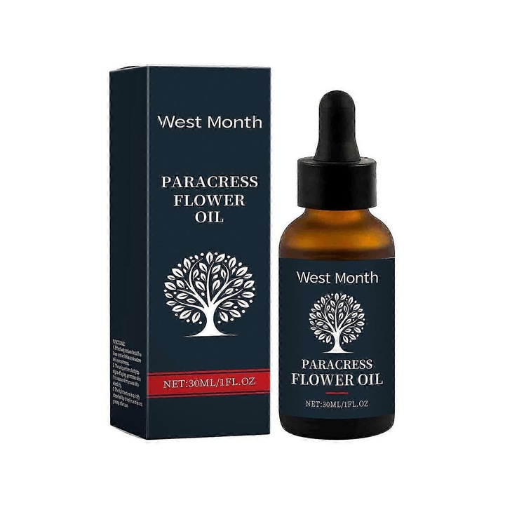 Ulei facial de Paracress, West&Month, set 3 bucati, efecte intensive anti-rid, relaxeaza muschii faciali, promoveaza productia de colagen