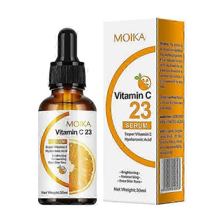Ser facial cu vitamina C, 30ml, efecte de iluminare, anti-imbatranire, set de 3 bucati