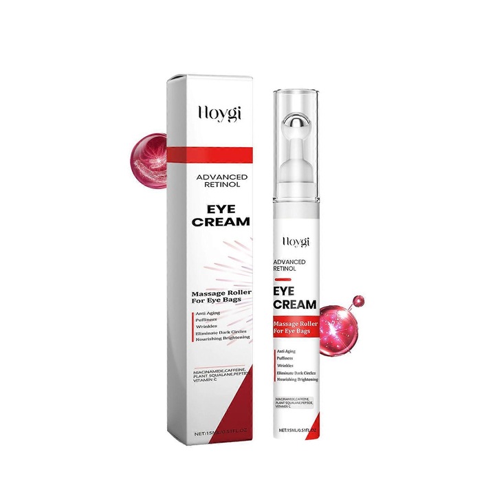 Crema pentru conturul ochilor cu retinol, Hoygi, anti-riduri, anti-cercuri negre, 3 bucati