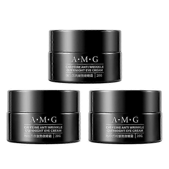 Crema de ochi anti-rid cu cafeina, 20g, hidratanta, reduce cearcanele Amg, 3 buc