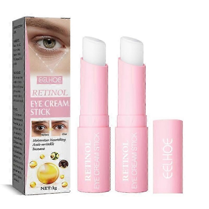 Crema de ochi cu retinol, Eelhoe, set 2 bucati, anti-imbatranire, reduce cearcane si umflaturi, 3g
