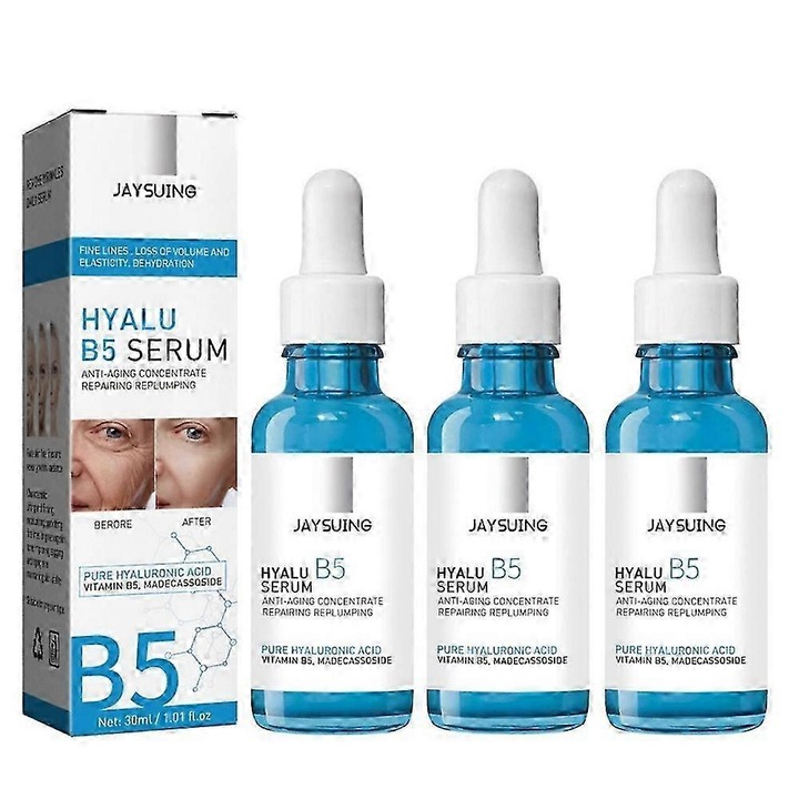 Serum Anti-rid B5, 30ml, Jaysuing, cu Acid Hialuronic, Hidratant, pentru Elasticitate, Set