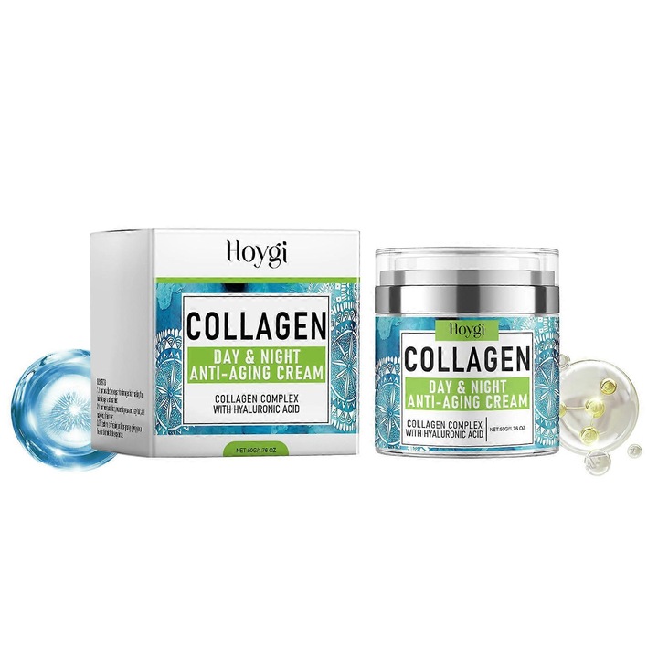 Arckrém retinollal és kollagénnel, 3 darabos készlet, hidratáló, öregedésgátló, hialuronsavval, minden bőrtípusra