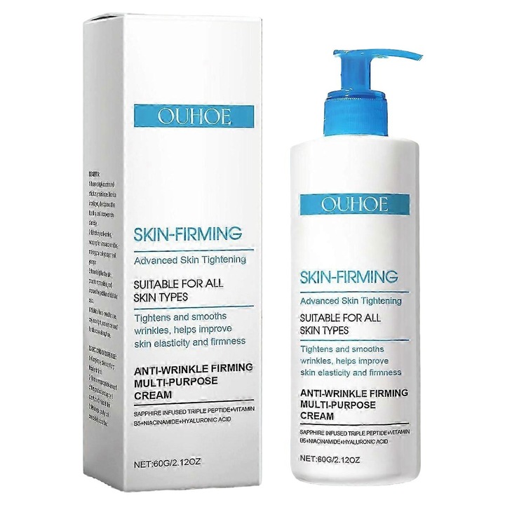 Ránctalanító és feszesítő arckrém, 2 darab, minden bőrtípusra, gyors felszívódás, intenzív hidratálás